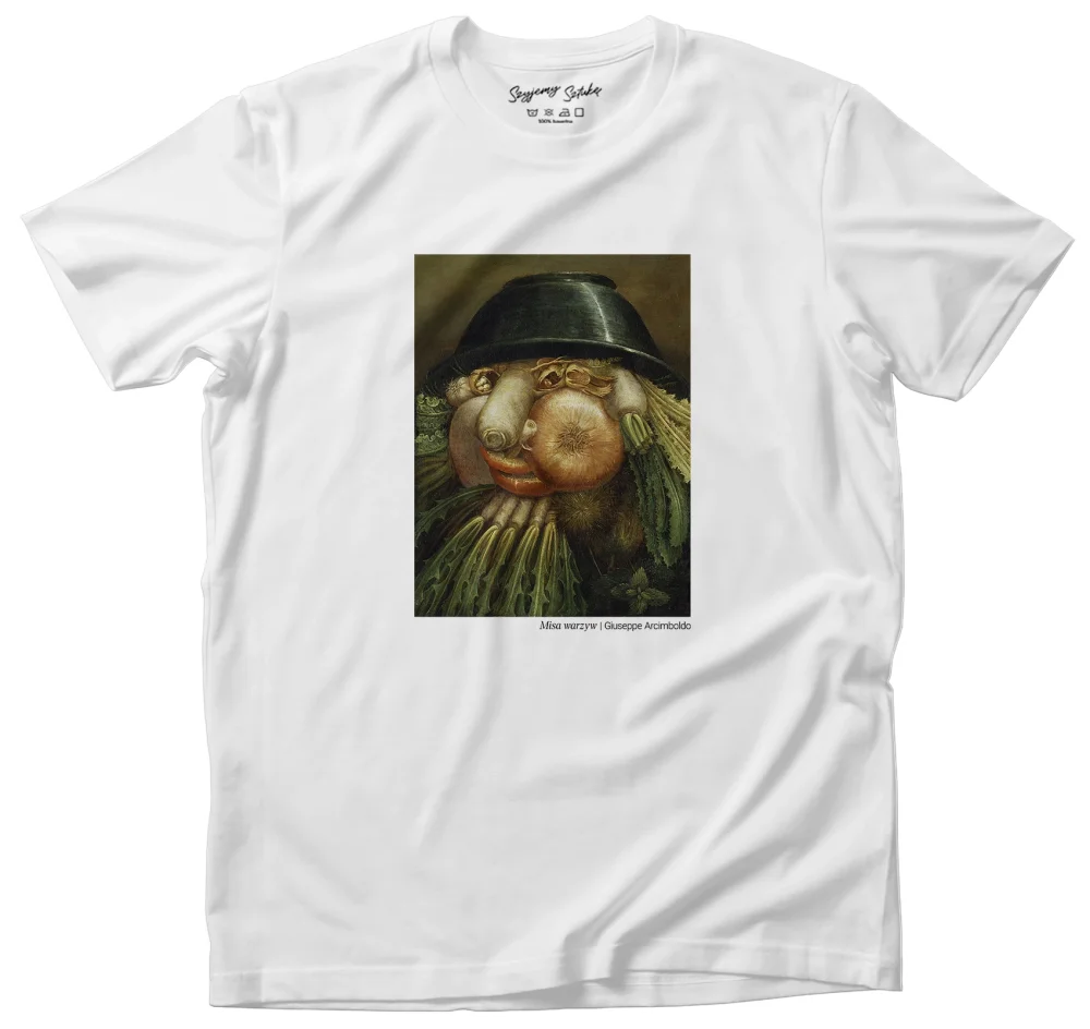 Koszulka z nadrukiem Misa warzyw Giuseppe Arcimboldo