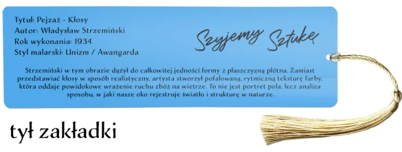 Zakładka do książki Pejzaż - Kłosy Władysław Strzemiński