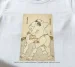 Koszulka z nadrukiem Zapaśnicy sumo Uzugafuchi Kandayu i Takasaki Ichijuro Katsushika Hokusai