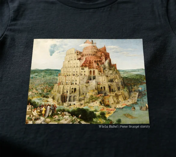 Bluzka damska Wieża Babel Pieter Bruegel starszy