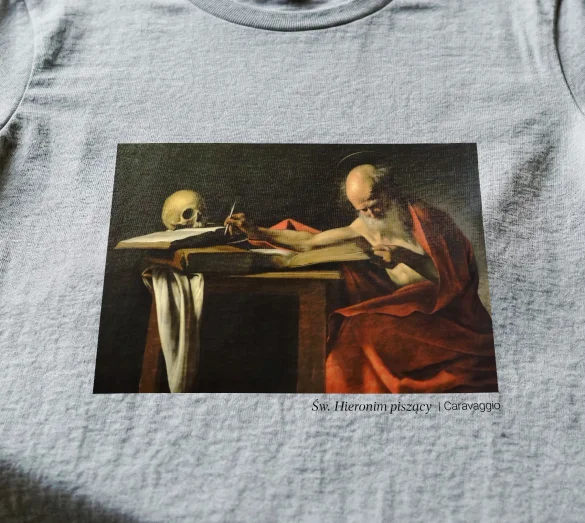 Koszulka z nadrukiem Św. Hieronim piszący Caravaggio
