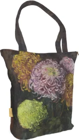 Torba na ramię shopper Chryzantemy Michalina Janoszanka