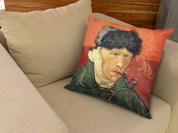 Poduszka Autoportret z zabandażowanym uchem Vincent Van Gogh