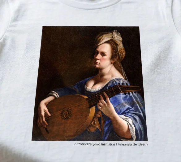 Bluzka damska Autoportret jako lutnistka Artemisia Gentileschi
