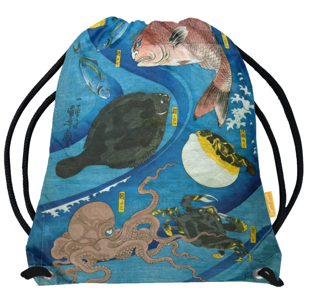 Worek Umysły ryb Utagawa Kuniyoshi