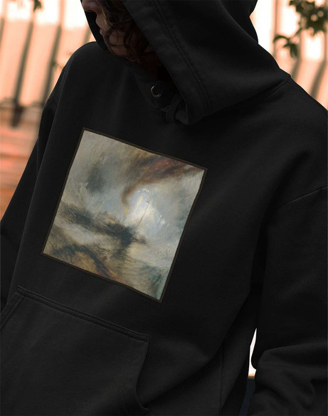 Bluza z naszywką Śnieżyca: Parowiec na wejściu do portu William Turner