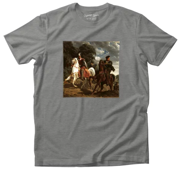 Koszulka z naszywką Ucieczka Henryka Walezego z Polski Artur Grottger