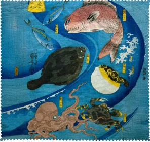 Ściereczka do okularów Umysły ryb Utagawa Kuniyoshi