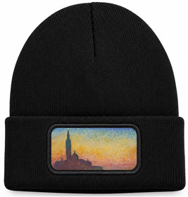 Czapka zimowa San Giorgio maggiore at dusk Claude Monet – czarna