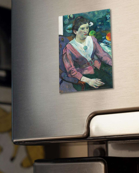 Magnes Kobieta na tle martwej natury, Cezanne Paul Gauguin