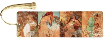 Zakładka do książki 4 pory roku Alfons Mucha