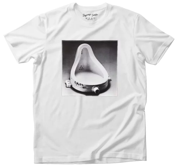 Koszulka z naszywką  Fontanna Marcel Duchamp