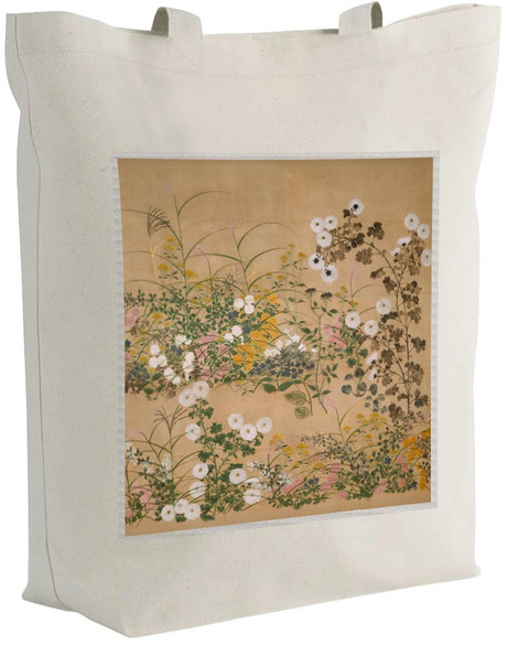 Torba z naszywką Ważne rośliny kwitnące jesienią Ogata Korin