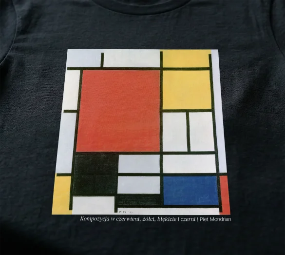 Bluzka damska Kompozycja w czerwieni, żółci, błękicie i czerni Piet Mondrian