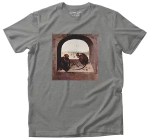 Koszulka z naszywką Dwie małpy Pieter Bruegel starszy