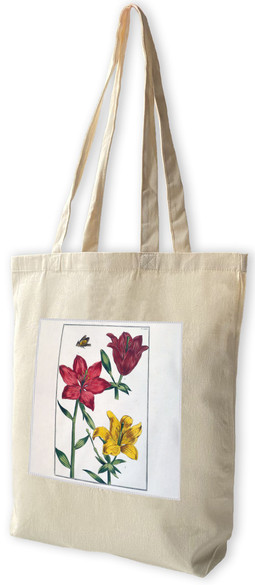 Torba z naszywką Lilia czerwona Maria Sibylla Merian