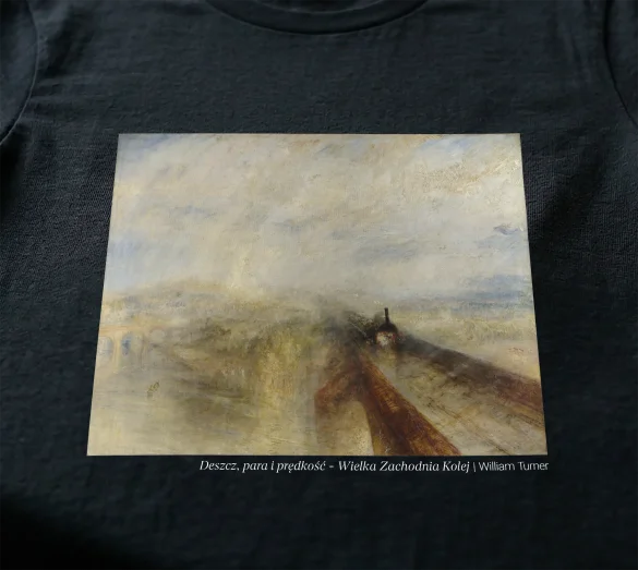 Bluzka damska Deszcz, para i prędkość - Wielka Zachodnia Kolej William Turner