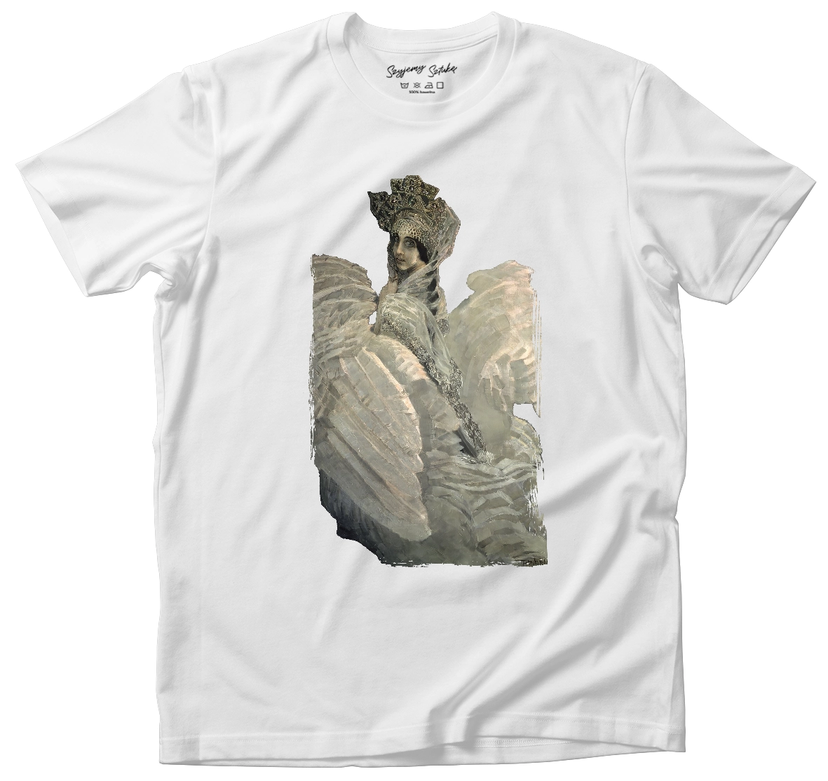 Koszulka Księżniczka Łabędzia Mikhail Aleksandrovich Vrubel– koszulka z nadrukiem obrazu, t-shirt ze sztuką