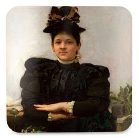 Podkładka pod kubek Portret Wandy Strażyńskiej Józef Mehoffer