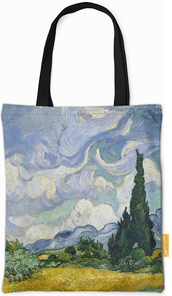 Torba na ramię Pole pszenicy z cyprysami Vincent Van Gogh