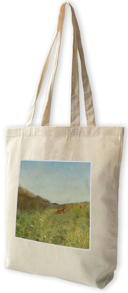 Torba z naszywką Zając wśród zboża Józef Chełmoński