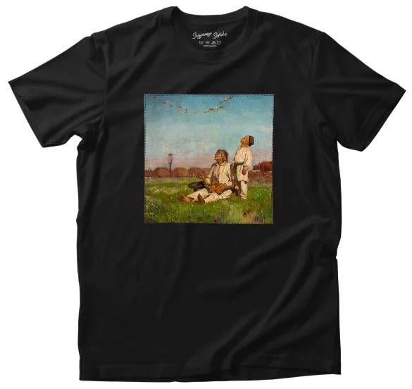 Koszulka z naszywką Bociany Józef Chełmoński