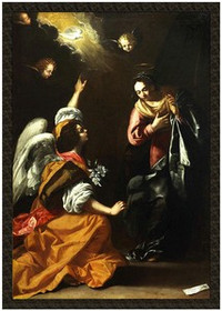 Naszywka Zwiastowanie Artemisia Gentileschi