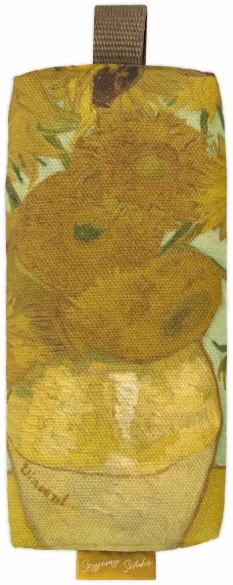 Piórnik szkolny prostokątny Martwa natura: wazon z piętnastoma słonecznikami Vincent Van Gogh