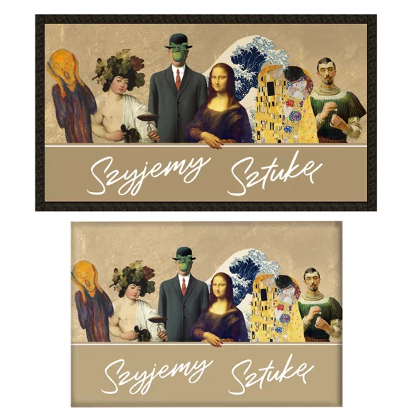 Zestaw prezentowy Szyjemy Sztukę naszywka + magnes