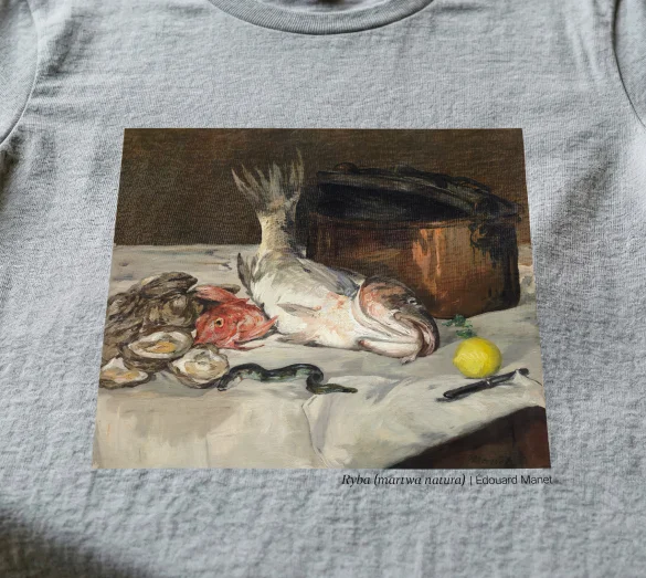 Koszulka z nadrukiem Ryba (martwa natura) Édouard Manet