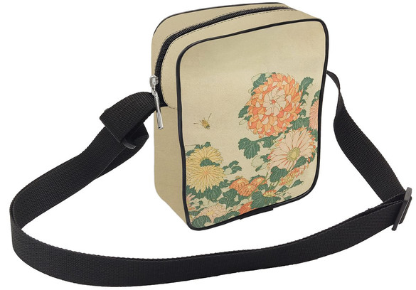 Torba Listonoszka Chryzantemy i pszczoła Katsushika Hokusai