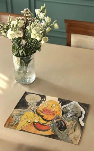 Podkładka na stół Azot, Fosfór i Arsen Witkacy