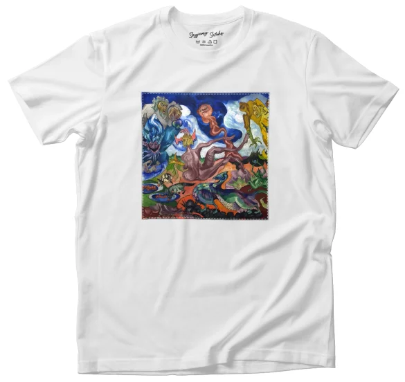 Koszulka z naszywką Tworzenie świata Witkacy