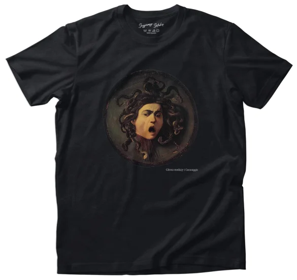 Koszulka z nadrukiem Głowa meduzy Caravaggio