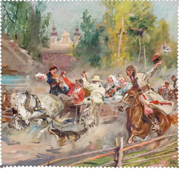 Ściereczka do okularów Wesele krakowskie na drodze Wojciech Kossak