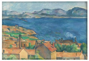 Magnes Zatoka Marsylii widziana z L Estaque 1885 Paul Cezanne