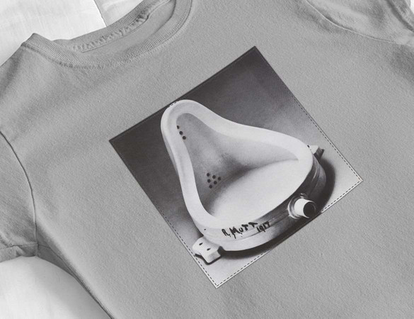 Bluzka damska z naszywką Fontanna Marcel Duchamp