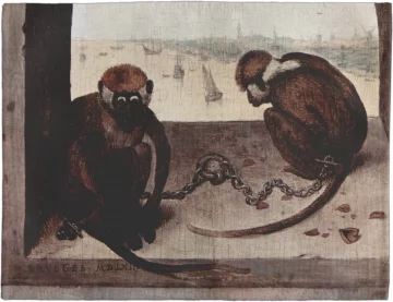 Podkładka na stół Dwie małpy Pieter Bruegel starszy