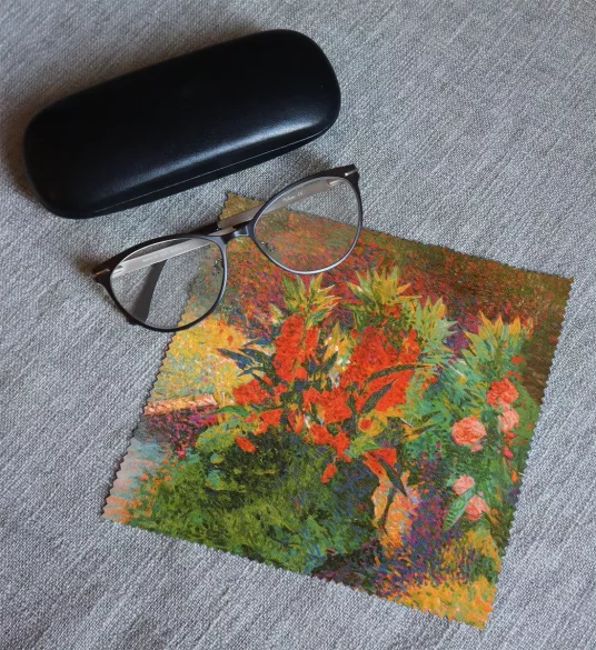 Ściereczka do okularów Frühlingsblumen im Garten (Wiosenne kwiaty w ogrodzie) Curt Herrmann