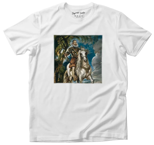 Koszulka z naszywką Portret konny księcia Lermy Peter Paul Rubens