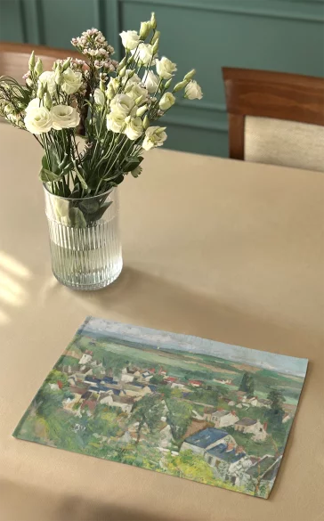 Podkładka na stół Auvers, widok panoramiczny Paul Cezanne