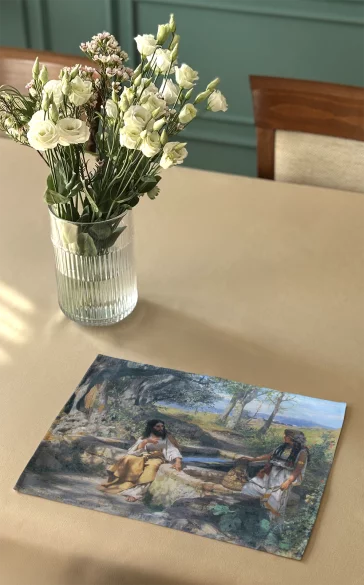 Podkładka na stół Chrystus i Samarytanka Henryk Siemiradzki