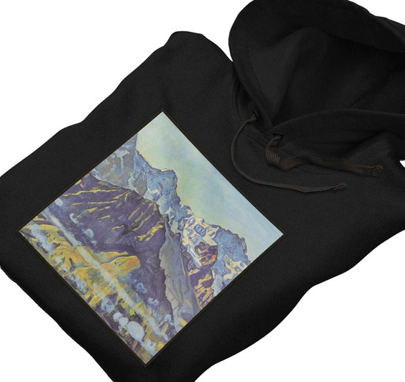 Bluza z naszywką Eiger, Mönch und Jungfrau in der Morgensonne Ferdinand Hodler