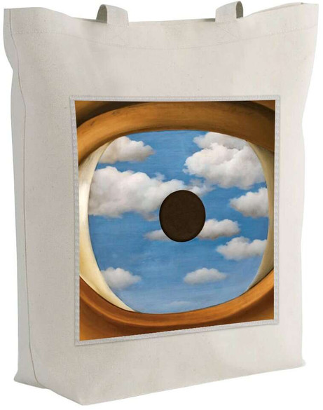 Torba z naszywką Fałszywe lustro René Magritte