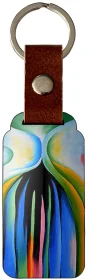 Brelok Szare linie z czarnym, niebieskim i żółtym Georgia O’Keeffe