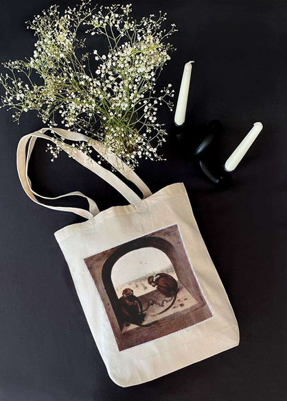 Torba z naszywką Dwie małpy Pieter Bruegel starszy