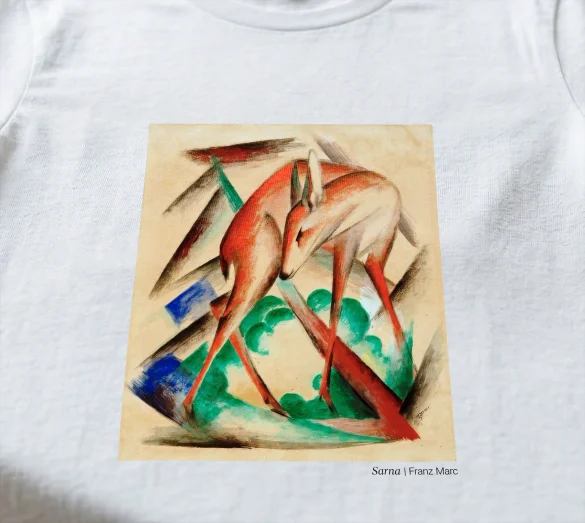 Koszulka z nadrukiem Sarna Franz Marc
