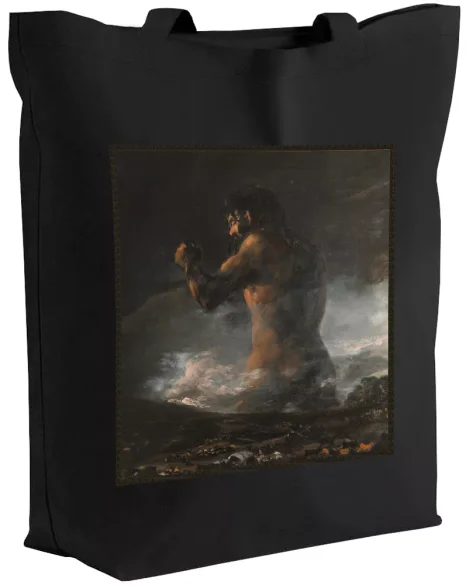 Torba z naszywką Kolos Francisco Goya czarna