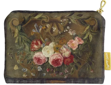 Kosmetyczka mini Dekoracyjna martwa natura Z girlandą kwiatów Jan van Kessel (starszy)