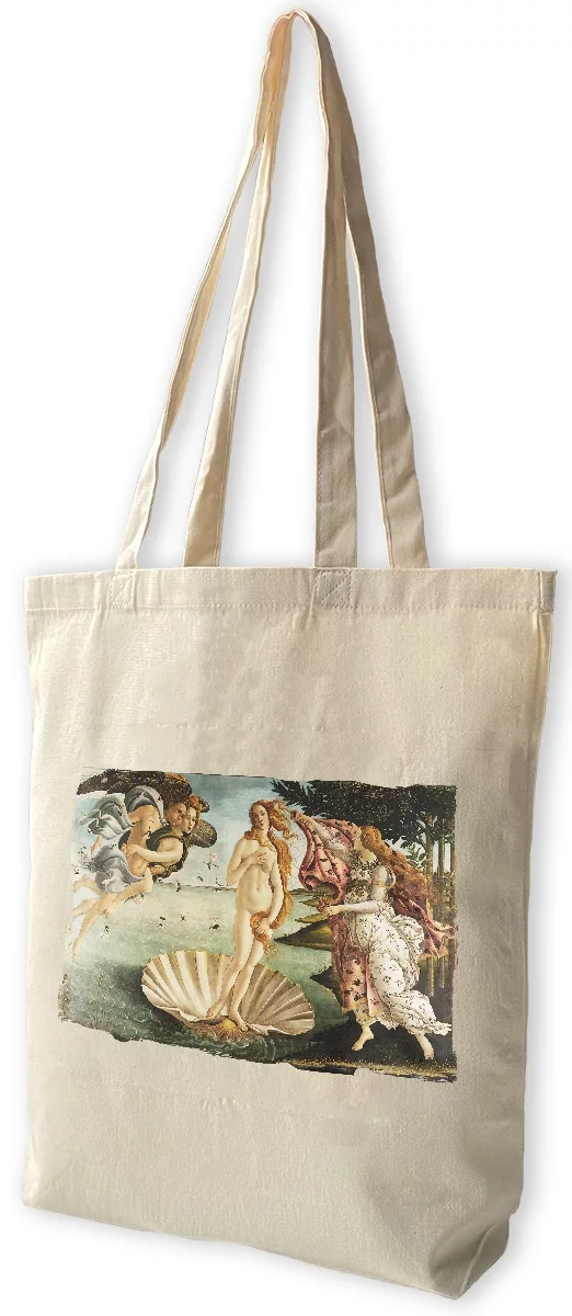 Torba bawełniana Narodziny Wenus Sandro Botticelli, Biała